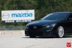 Mazda6 Jet Black on Vossen Wheels 2015 года